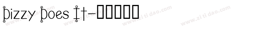 Dizzy Does It字体转换